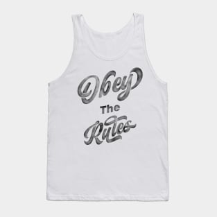 Obey the Rules | Lettering Vibe Tank Top